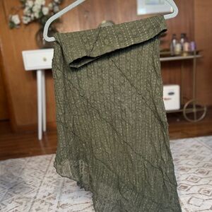 Derek Heart Asymmetrical Olive Skirt